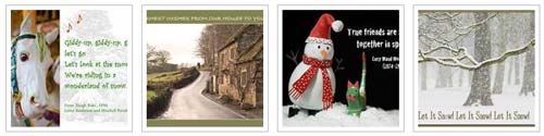 A Sampler Of Quillcards Christmas Ecards