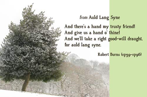 Auld Lang Syne - A Quillcards™ Ecard