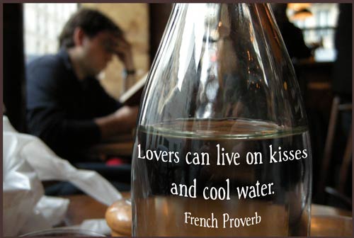 Kisses and Cool Water - A Quillcards Ecard