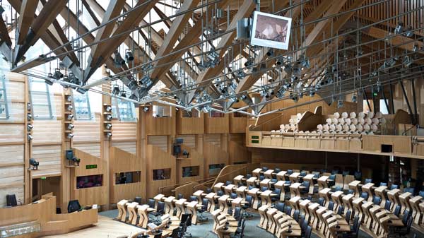 Scottish Parliament  Building - The Debating Chamber