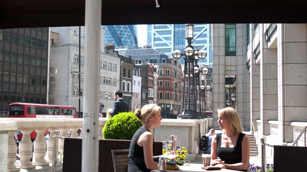 Coffee On The Terrace At Bishopsgate