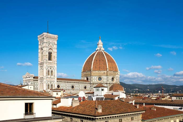 The Duomo in Florence seen from the roof of a department store