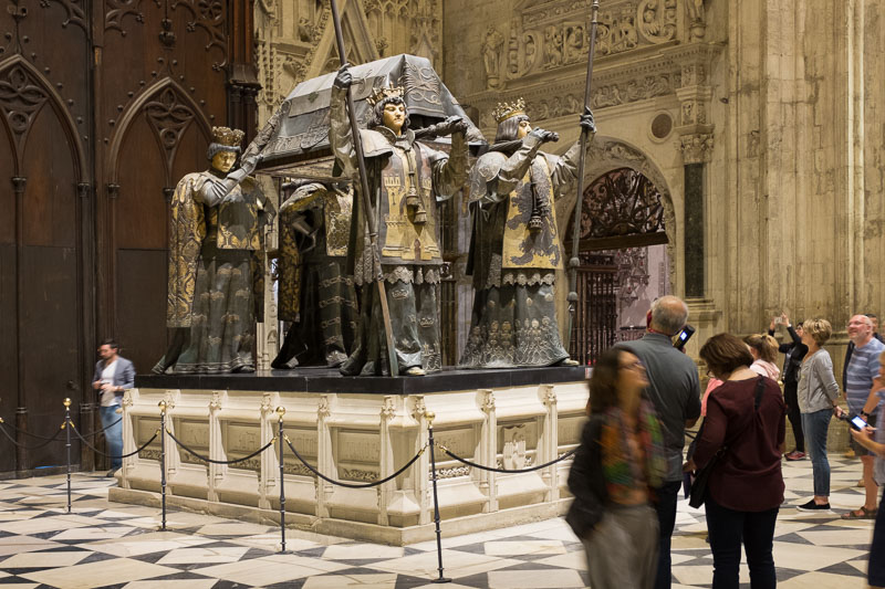 Christopher Columbus's sarcophagus in Seville 